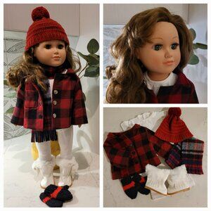 Beautiful 18 Inch My Life Doll With New Handmade Outfit & Accessories